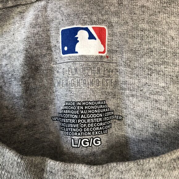 Cincinnati Reds T-Shirt Mens Large Gray Red Stitched Logo Baseball Sports Casual - Picture 4 of 9